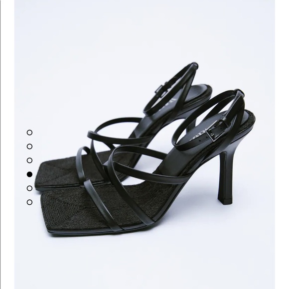 Zara Shoes - ZARA BLACK STRAPPY HEELS